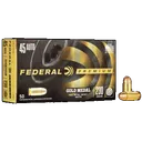 Federal Premium Gold Medal 45 ACP Full Metal Jacket 230 Grain 50 Rounds - Federal Ammunition