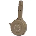 RWB Drum Mag Glock 40 S&W 50rd Tan Polymer - Red, White & Blue, Llc