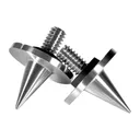 Warne War Precision Bipod Spike Foot Stainless Steel Toolless Screw In for Warne Precision Bipod - Warne Scope Mounts