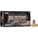 CCI 5230 Blazer Brass Handgun 45ACP 230gr Full Metal Jacket 50 Rounds - CCI Ammunition