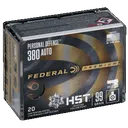 Federal Premium Hst Micro 380 Acp Jacketed Hollow Point 99 Grain 20 Rounds - Federal Ammunition