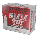 Fort Scott Munitions 9MM115SCVNIC Tumble Upon Impact (TUI) 9mmLuger 115gr Solid Copper Spun 20 Rounds - Fort Scott Munitions