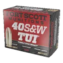Fort Scott Munitions 400125SCV Tumble Upon Impact (TUI) 40S&W 125gr Solid Copper Spun 20 Rounds - Fort Scott Munitions