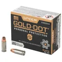 Speer, Gold Dot, 25 ACP, Hollow Point, 35 Grain, 20 Rounds - Speer