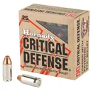Hornady Critical Defense 380 Acp Flex Tip Expanding 90 Grain 25 Rounds - Hornady