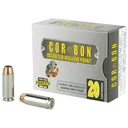 Corbon Self-Defense JHP Handgun Ammunition 10mm Auto 165 gr JHP 1250 fps 20/box - Corbon
