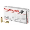 Winchester, White Box, 10mm Auto, Full Metal Jacket Flatnose, 180 Grain, 50 Rounds - Winchester