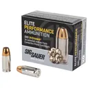 Sig Sauer, Elite Performance, 9mm Luger, V-Crown Jacketed Hollow Point, 124 Grain, 20 Rounds - Sig Sauer