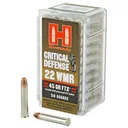 Hornady, Critical Defense, .22 Winchester Magnum, Flex Tip, 45 Grain, 50 Rounds - Hornady