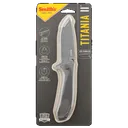 Smiths Products 51010 Titania II 3.50" Folding Drop Point Plain Satin Titanium Coated Stainless Steel Blade/Stainless Steel Handle Includes Pocket Clip - Smiths Products
