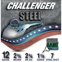 12 GAUGE 2-3/4'' 1-1/8OZ #7 STEEL SHOT 250/CASE - Challenger Ammo