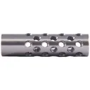 Keeno Arms Muzzle Brake 22 Caliber 9/16-24 Chrome Moly Silver Universal - Keeno Arms