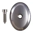 Jerry Fisher Large Steel Grip Cap for Universal Rifles Unfinished Finish - Jerry Fisher