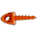 Targettack Llc Targettack Orange Polycarbonate Plastic 1" For Paper/Vinyl Targets 12 Pack - Targettack