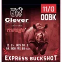 EXPRESS BUCKSHOT 12 GAUGE 2-3/4'' 9 PELLET #00 250 CASE - Clever
