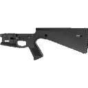 Wraithworks WARP-15 Polymer Stripped AR15 Lower Receiver - Black | Integral Buttstock & Pistol Grip - Wraithworks