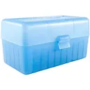 MTM Case-Gard RM5024 Case-Gard R-50 Multi-Caliber Clear Blue Polypropylene 50rd - MTM Case-gard