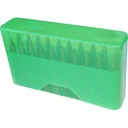 MTM J-20 Slip Top Ammo Box for 22-250/243 WIN/7.62X39 20 Rounds Clear Green - Mtm