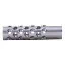 Keeno Arms Muzzle Brake 22 Caliber 1/2-28 Chrome Moly Silver Universal Fit - Keeno Arms