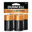 Duracell Coppertop Batteries D 4 pk. - Duracell