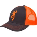 Browning Flashback Hat Charcoal/Neon Orange - Browning