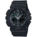 G-shock/vlc Distribution GA100MB1ACR G-Shock Tactical Black Stainless Steel Bezel 145-215mm - Casio