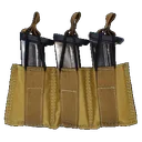 Tacshield T3608CY Speed Load Triple Pistol Triple Coyote 1000D Nylon - Tac Shield