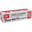 Winchester 9mm NATO Full Metal Jacket 124 Grain 100 Rounds - Winchester