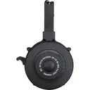 RWB Single Drum Mag AR15 50rd Polymer 5.56x45mm NATO Compatibility - Red, White & Blue, Llc