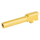 Agency Arms Mid Line Barrel Gold Titanium Nitride Fluted Fits Glock 19 Gen 5 - Agency Arms