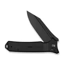 CIVIVI Neurohaptic Flipper & Button Lock Knife Black G10 Handle (3.74"" Black Stonewashed Nitro-V Blade) C23080-1 - Civivi