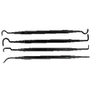 Tapco TAP22015 Gun Pick Tool Set Black Cleaning 4 Pack - TAPCO