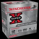 Winchester Ammo XB121VP25 Super X 12Gauge 2.75" 16Pellets 1Buck Shot 25 Rounds - Winchester