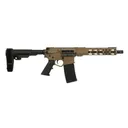 Wise Arms WA-15B 300 AAC Blackout 10.5 Inch Flat Dark Earth Semi-Auto Pistol - Wise Arms