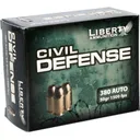 Liberty Ammunition LACD380023 Civil Defense 380ACP 50gr Lead Free Fragmenting Hollow Point 20 Rounds - Liberty