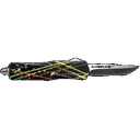 GLFA GL-KMD-SMT S-BLK OTF KNIFE 3.5IN BLK SPLATTER - Great Lakes Firearms