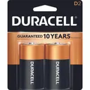 Duracell Coppertop Batteries D 2 pk. - Duracell