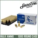 *FREE SHIPPING* Scorpio (SVT) Ammo 9mm 115gr FMJ - CASE / 1000 Rounds - Stv Ammo