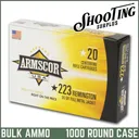 *FREE SHIPPING* Armscor 223 Rem FMJ 55gr. - CASE 1000 Rounds - Armscor