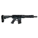 Alexander Arms PHI50ST Highlander 50 Beowulf 7+1 12" Black Fluted Threaded Barrel, Black Anodized Picatinny Rail Receiver, SB Tactical SBA3 Brace, Black Ergo Grip - Alexander Arms