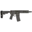 Cobalt Kinetics CKPROLITE30075BLK Pro Light 300 Blackout 7.50" Black Melonite Barrel, Black Aluminum Picatinny Rail Receiver, Polymer SB Tactical SBA3 Brace, Black Polymer Grip - Cobalt Kinetics