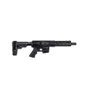 Alexander Arms PHI65ST Highlander 6.5 Grendel 10+1 11" Black Fluted Threaded Barrel, Black Anodized Picatinny Rail Receiver, Polymer SBA Tactical Brace, Black A2 Grip - Alexander Arms