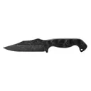 STROUP TU1 4.5" ACD ETCH BLK W/SHTH - Stroup Knives