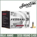 Federal Champion Training 22 Long Rifle Lead Round Nose 40 Grain - CASE 3250 Rounds - Federal
