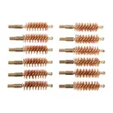 DOZEN PACK BRONZE PISTOL BRUSHES, 10 MM/40/41 CAL - Sinclair International