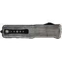 Templar Knife Premium Weighted Knight Slim 3.16" OTF Drop Point Plain Black Oxide Stonewashed Powder Coated D2 Steel Blade, 4.93" Gunmetal Anodized Aluminum Zinc Alloy Handle - Templar Knife