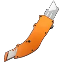 Templar Knife Squire Utility OTF Razor Plain Orange Anodized 5.38" Aluminum Handle - Templar Knife