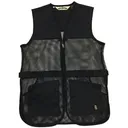 FULL MESH DUAL PAD SHOOTING VEST BLACK XS - Bob Allen