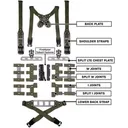 MODULAR CHEST RIG SPLIT KIT RANGER GREEN - GBRS Group
