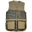 FULL MESH DUAL PAD SHOOTING VEST KHAKI M - Bob Allen